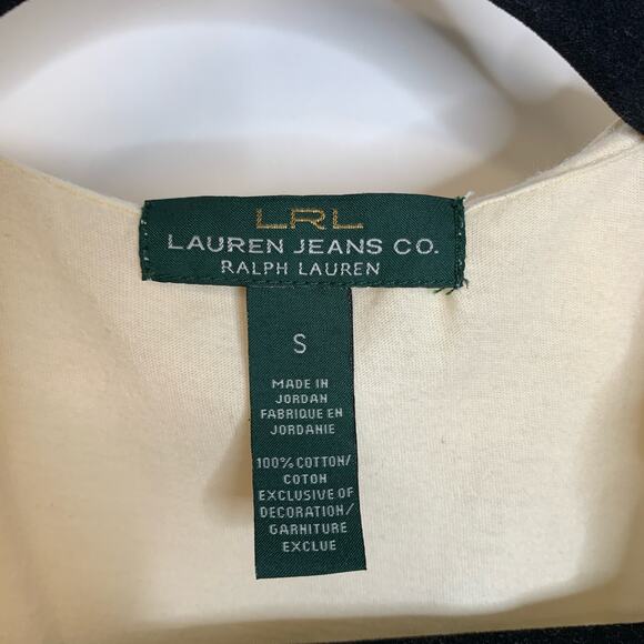 Lauren Ralph Lauren Cream Ruffle Sleeveless Blouse Sz Small - Picture 5 of 5